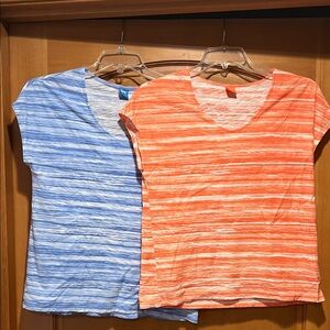 Striped Blue and Orange T-Shirts